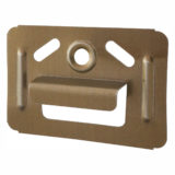 Clip for attaching board to wall