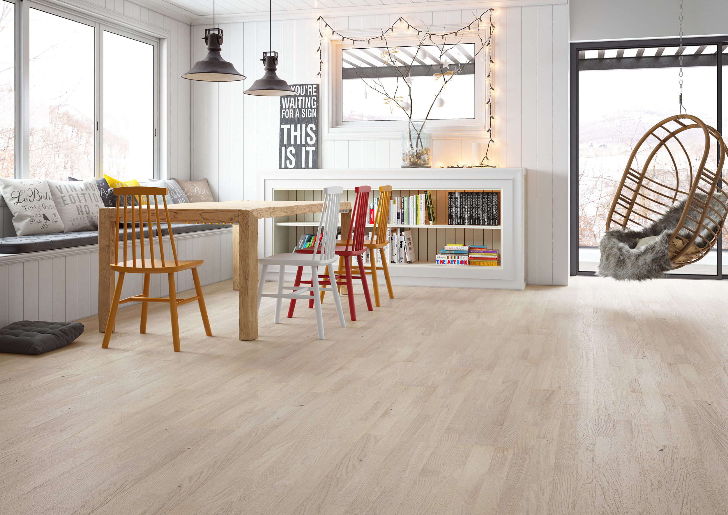 Light wood floors, light colored engineered wood flooring - Barlinek