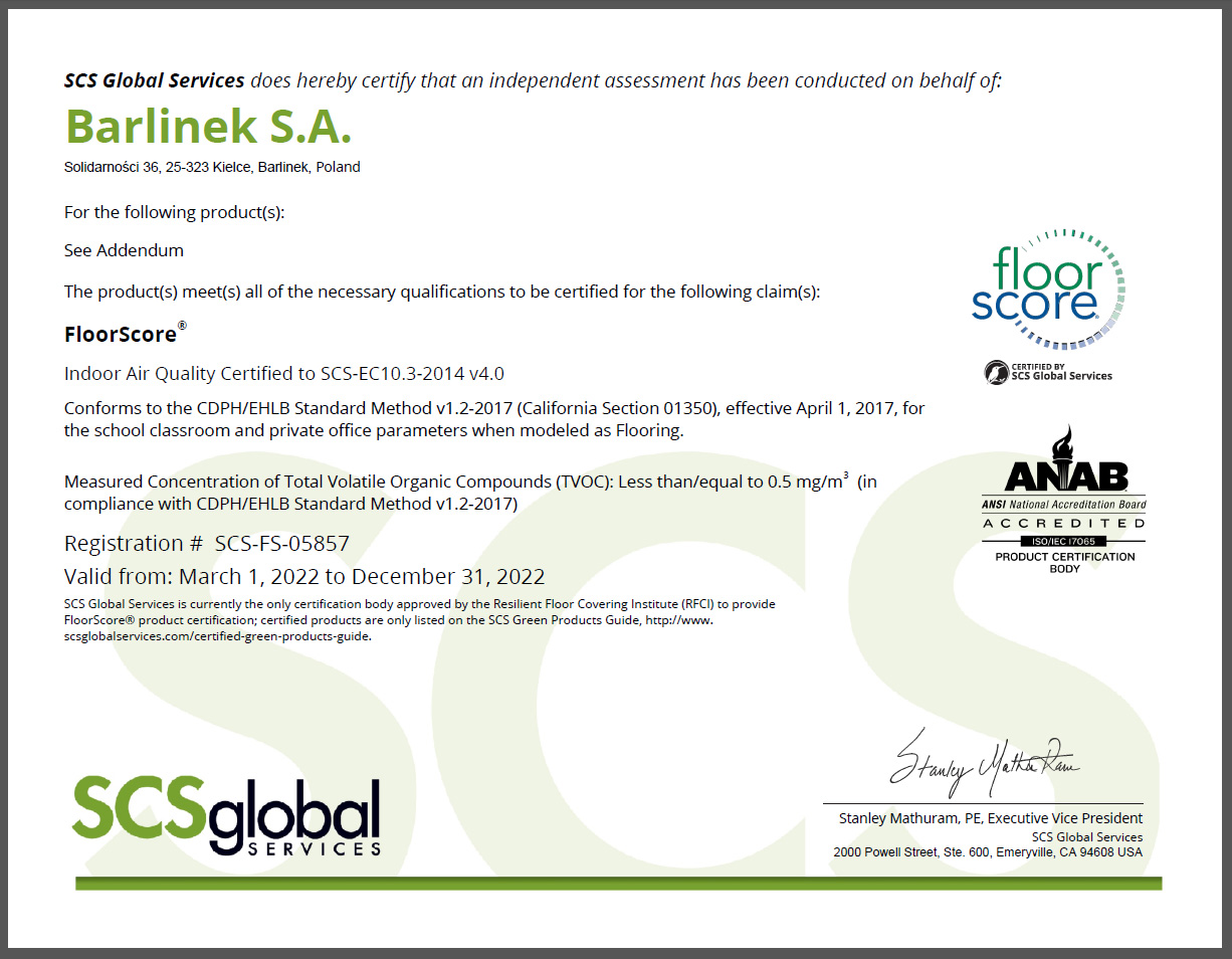 floorscore-certificate-barlinek-2022